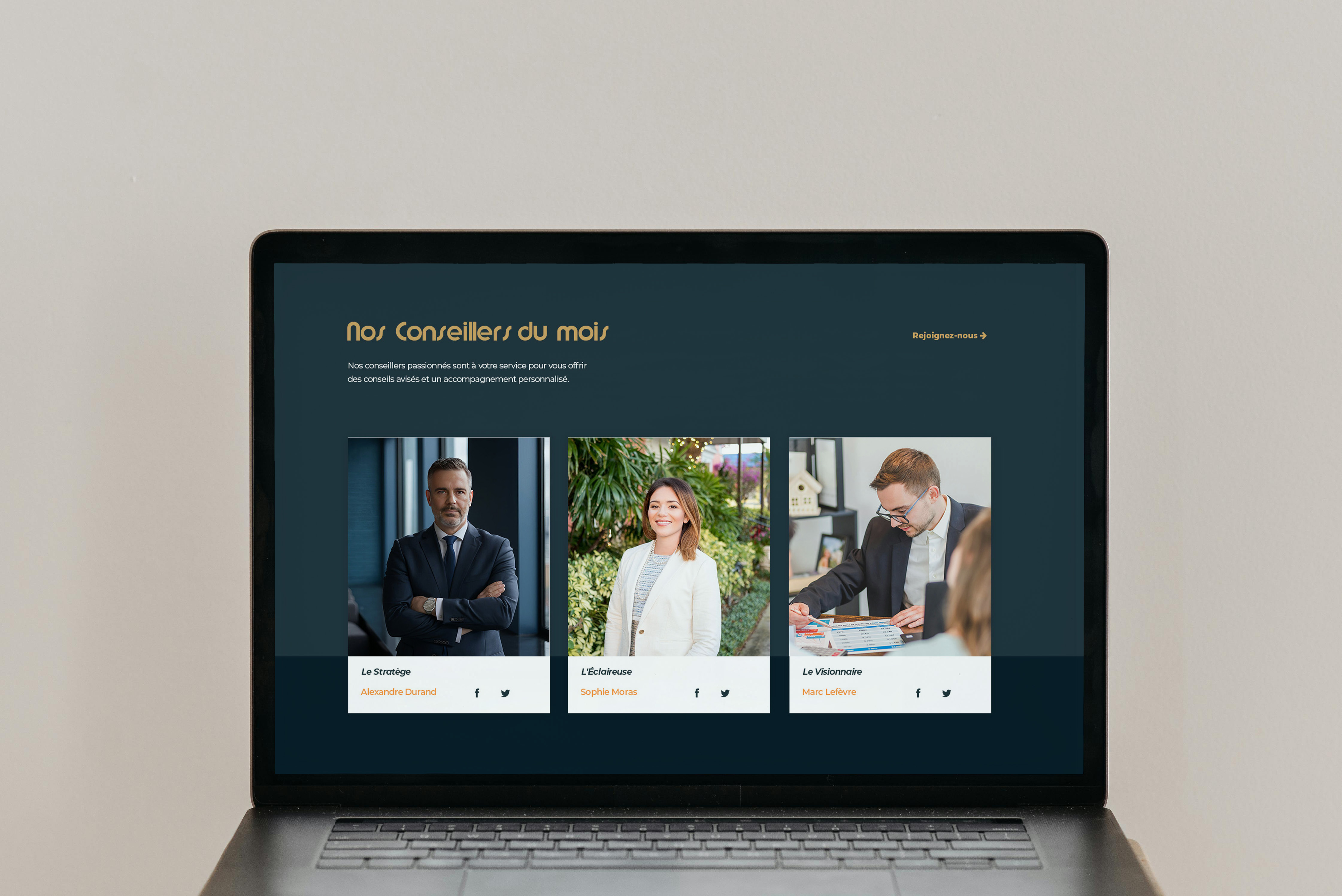 Mockup landing page — Vue alternative